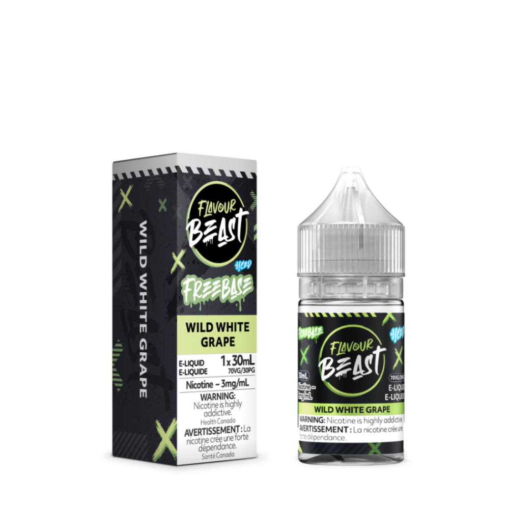 Flavour Beast ICE Salt Nic Vape Juice - Wild White Grape (30ml)