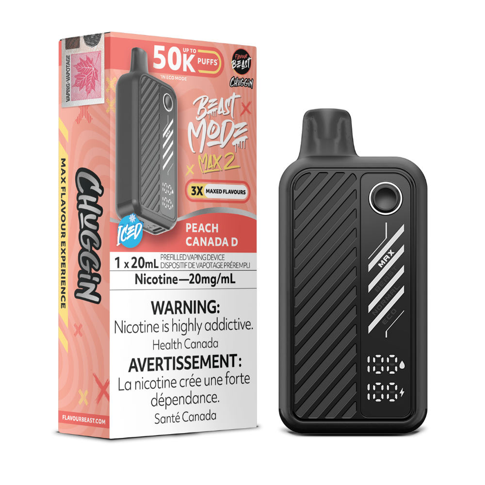 Flavour Beast - Beast Mode Max 2 50K Disposable Vape - Peach Canada D Puff Vapes Online Flavour Beast - Beast Mode Max 2 50K Disposable Vape - Peach Canada D Puff Vapes Online