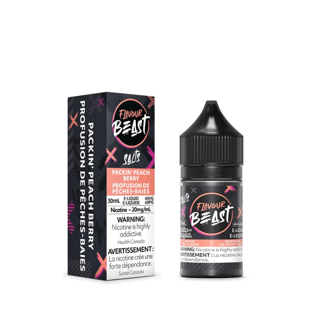Flavour Beast Salt Nic Vape Juice - Packin Peach Berry (30ml)