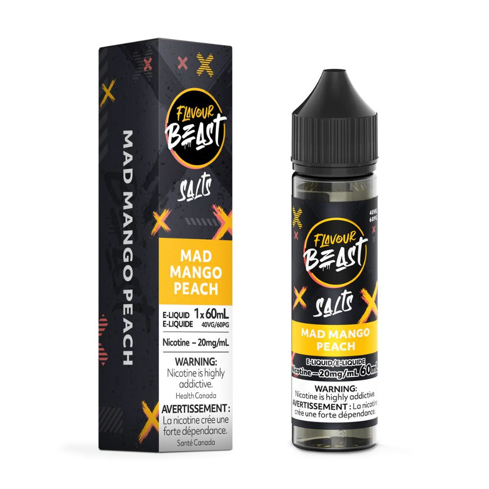 Flavour Beast Salt Nic Vape Juice - Mad Mango Peach (60ml)