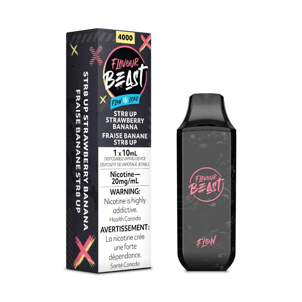 Flavour Beast Flow - Str8 Up Strawberry Banana Iced
