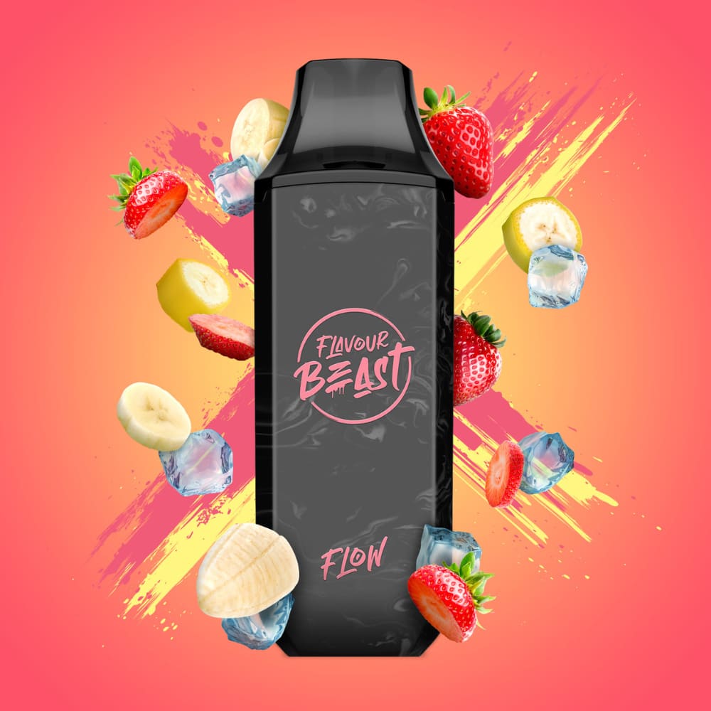 Flavour Beast Flow - Str8 Up Strawberry Banana Iced
