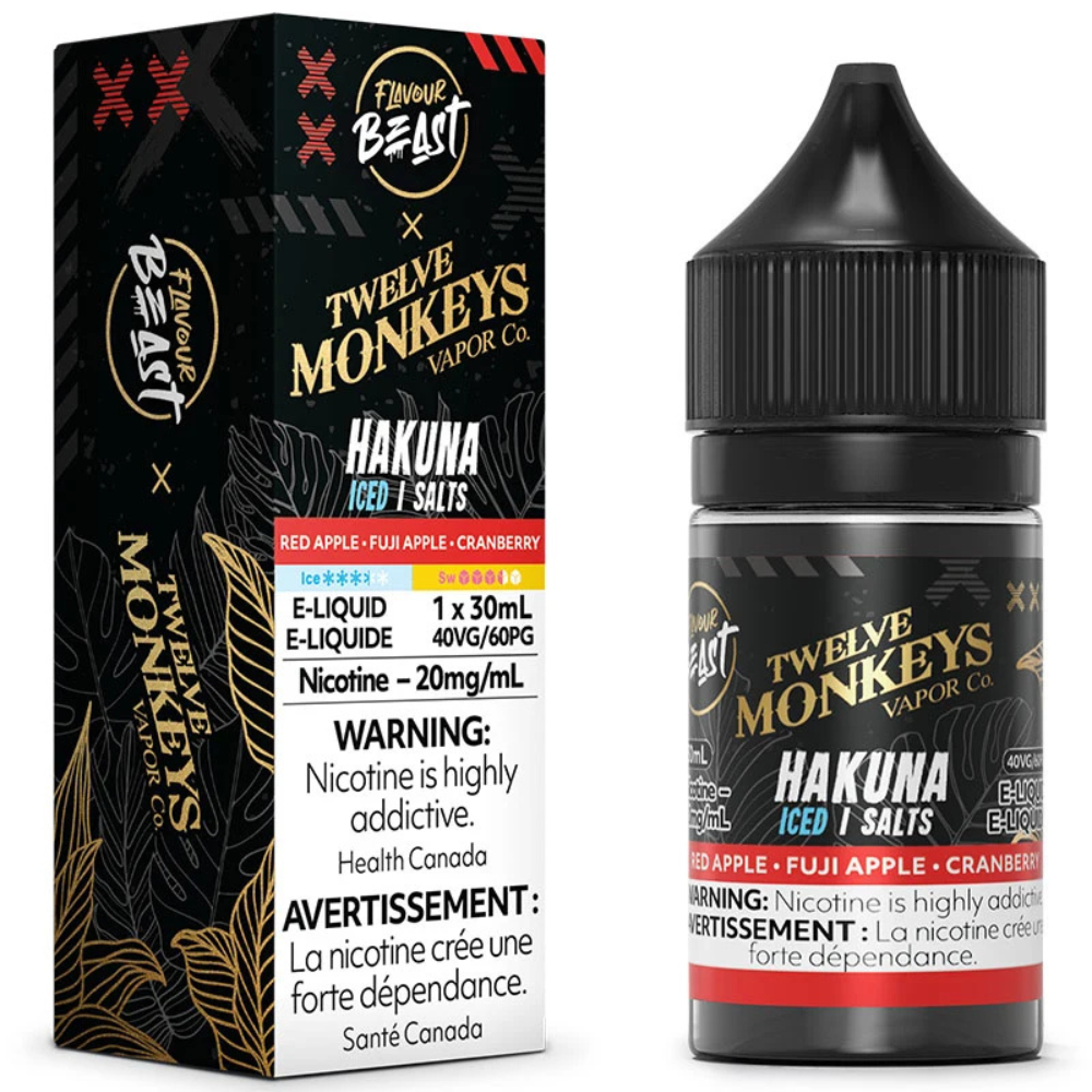 Flavour Beast X Twelve Monkeys Ice Salt Nic Vape Juice