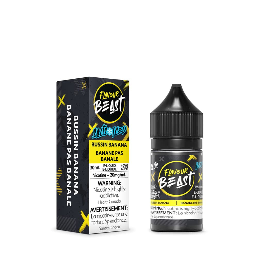 Flavour Beast ICE Salt Nic Vape Juice - Bussin Banana (30ml)