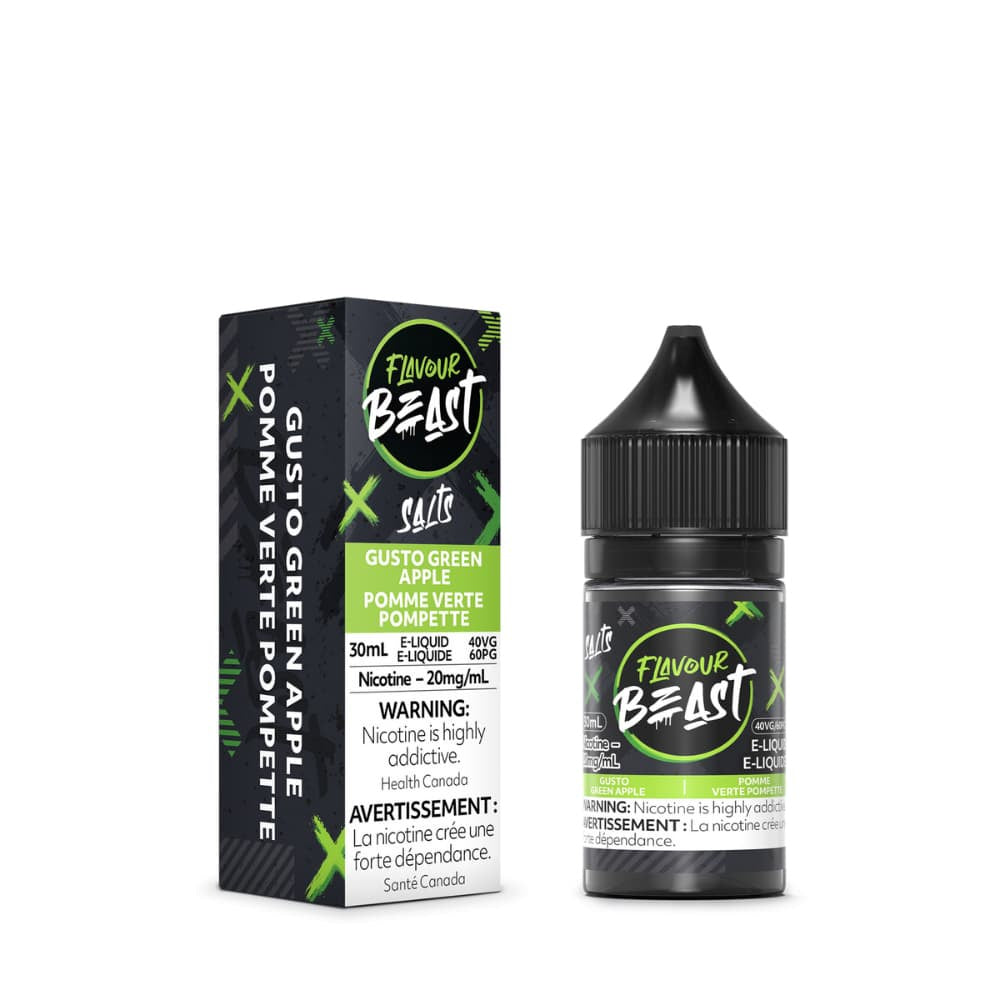 Flavour Beast Salt Nic Vape Juice - Gusto Green Apple (30ml)