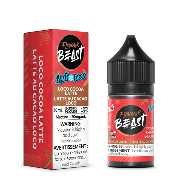 Flavour Beast ICE Salt Nic Vape Juice - Loco Cocoa Latte (30ml)