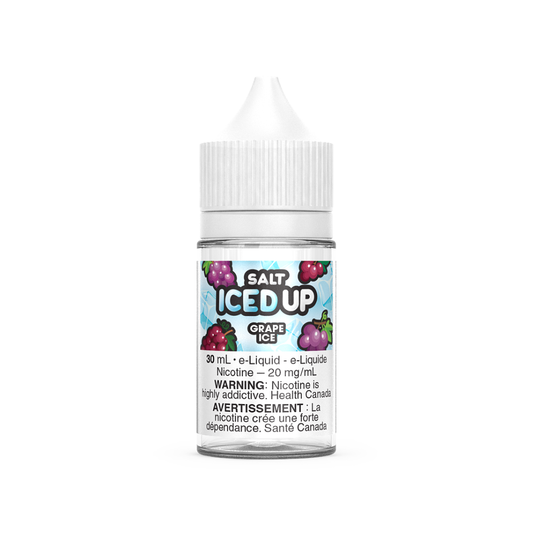 Iced Up Salt Nic Vape Juice - Grape Ice (30ml)