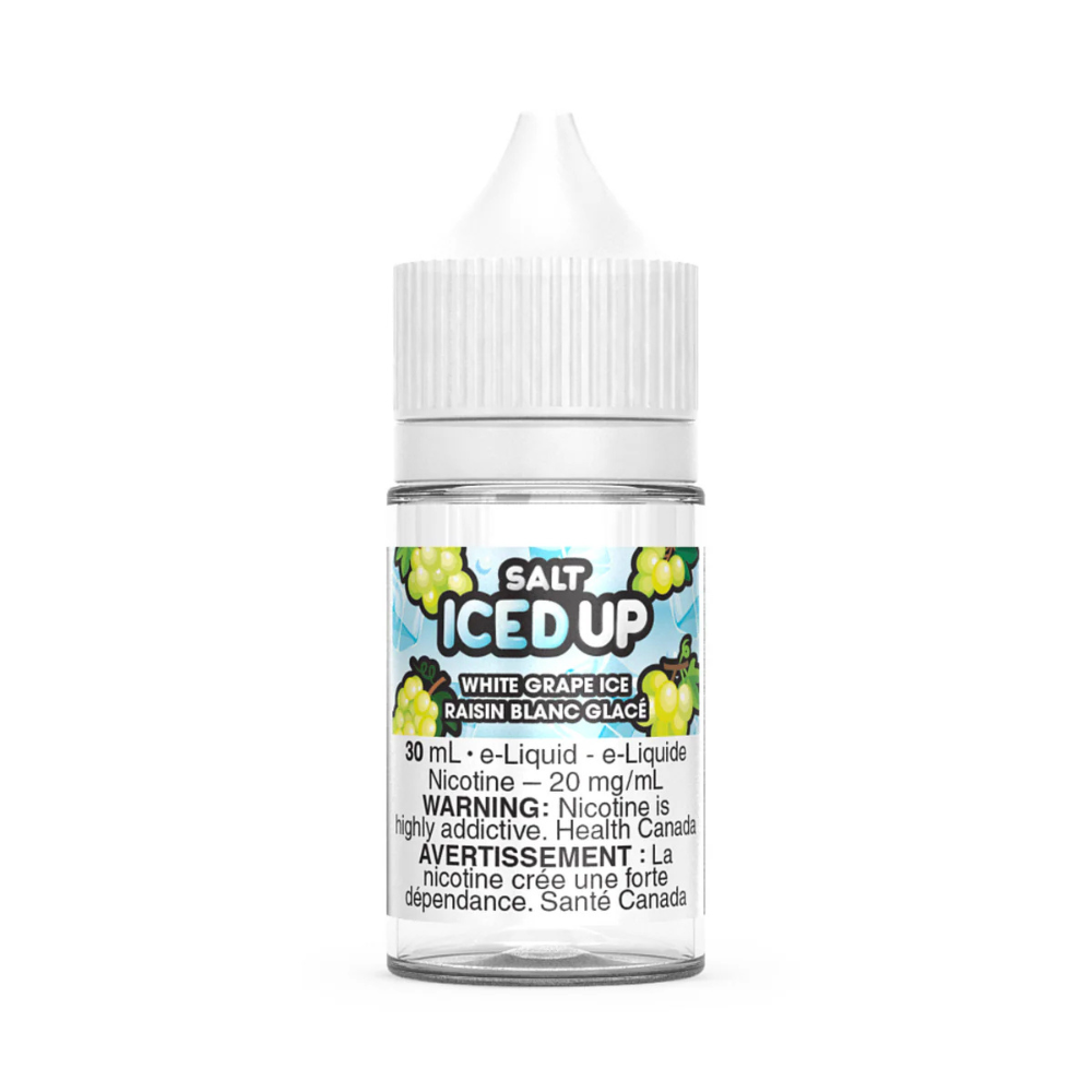 Iced Up Salt Nic Vape Juice - White Grape Ice (30ml)