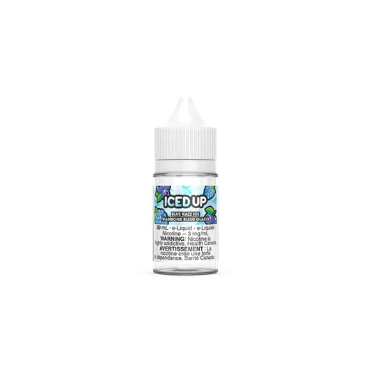 Iced Up Vape Juice Salt Nic - Blue Razz Ice (30mL)