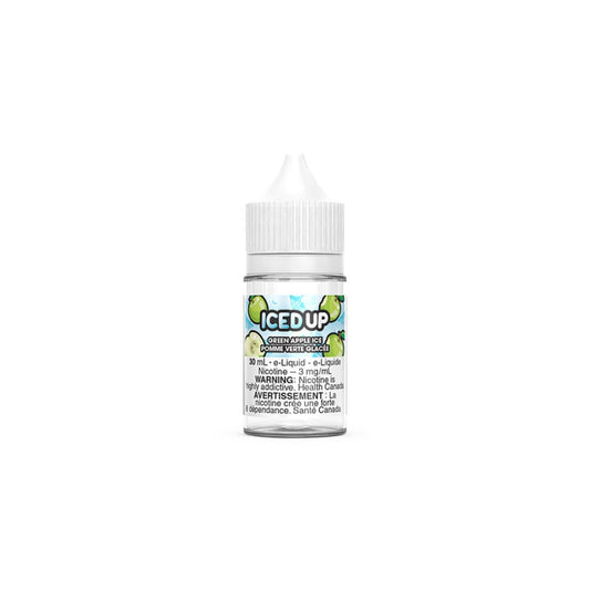 Iced Up Vape Juice Salt Nic - Green Apple Ice (30mL)