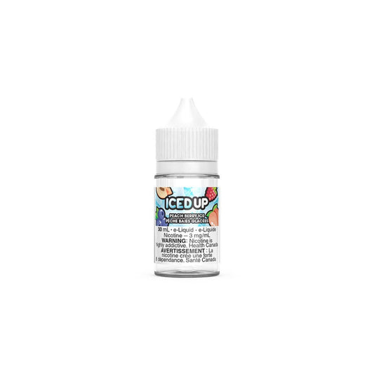 Iced Up Vape Juice Salt Nic - Peach Berry Ice (30mL)