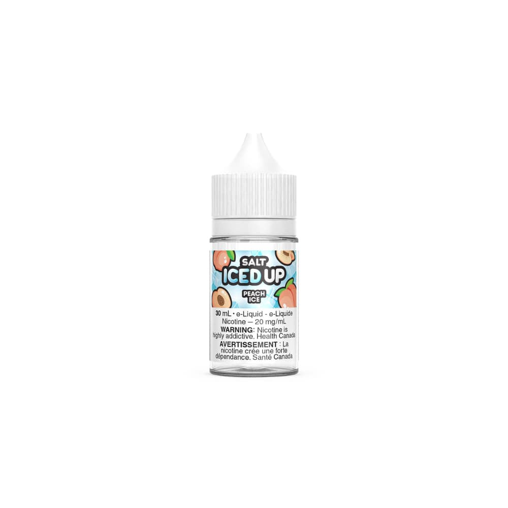 Iced Up Vape Juice Salt Nic - Peach Ice (30mL)