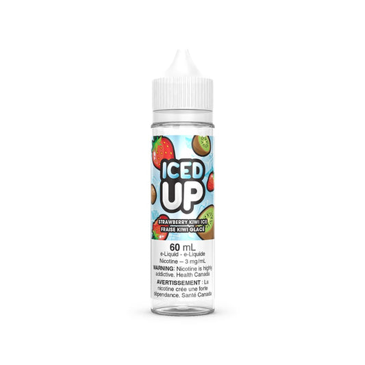 Iced Up Vape Juice  Freebase - Strawberry Kiwi Ice (60 mL)