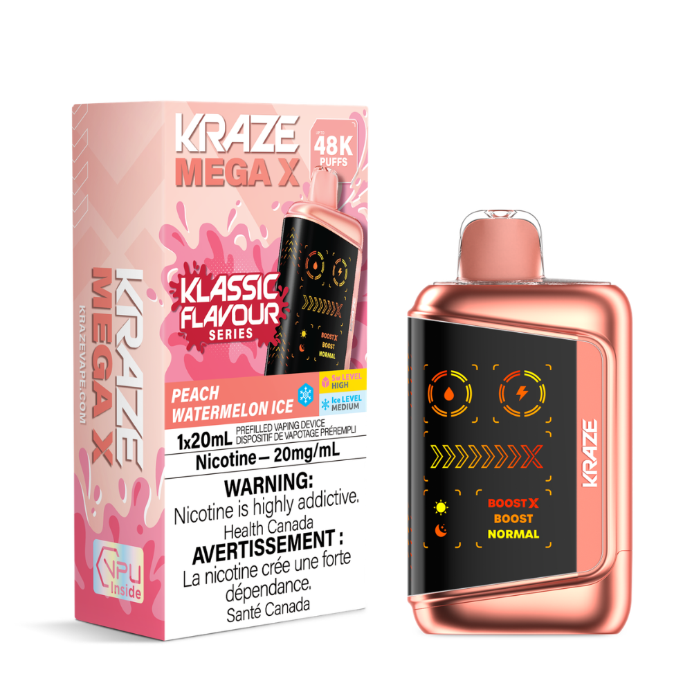Kraze Mega X 48K Klassic Flavours Series Disposable Vape - 20mL - 20mg
