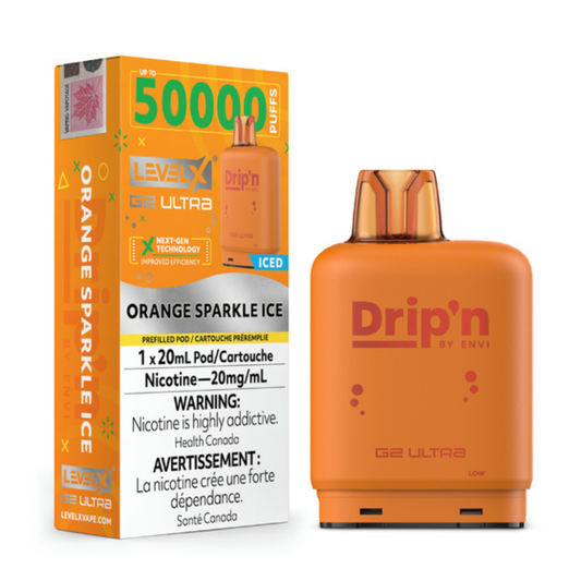 Level X Drip’n Boost G2 Ultra – Orange Sparkle Ice