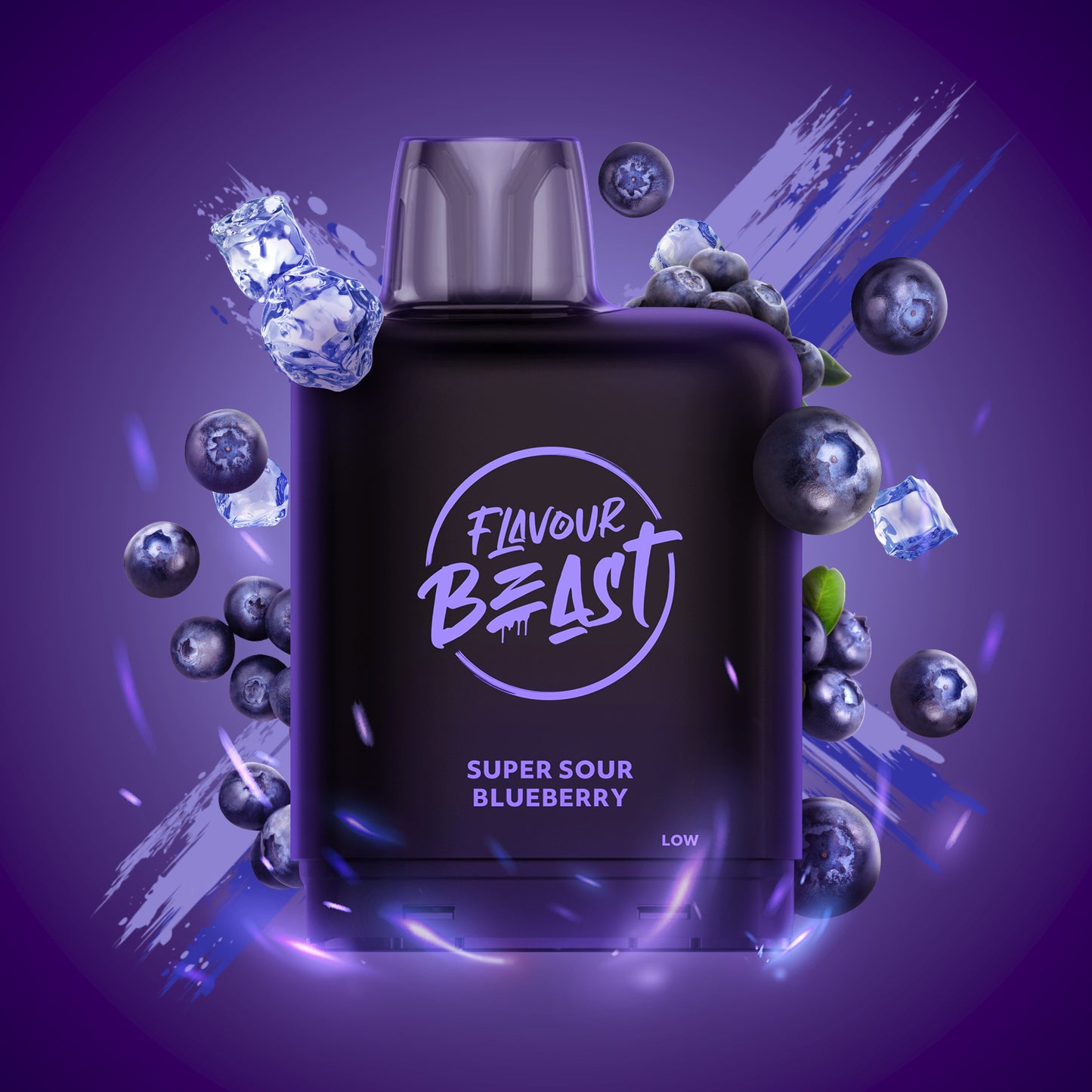 Flavour Beast Level X Iced Pod 20mL Super Sour Blueberry 15000 Puffs
