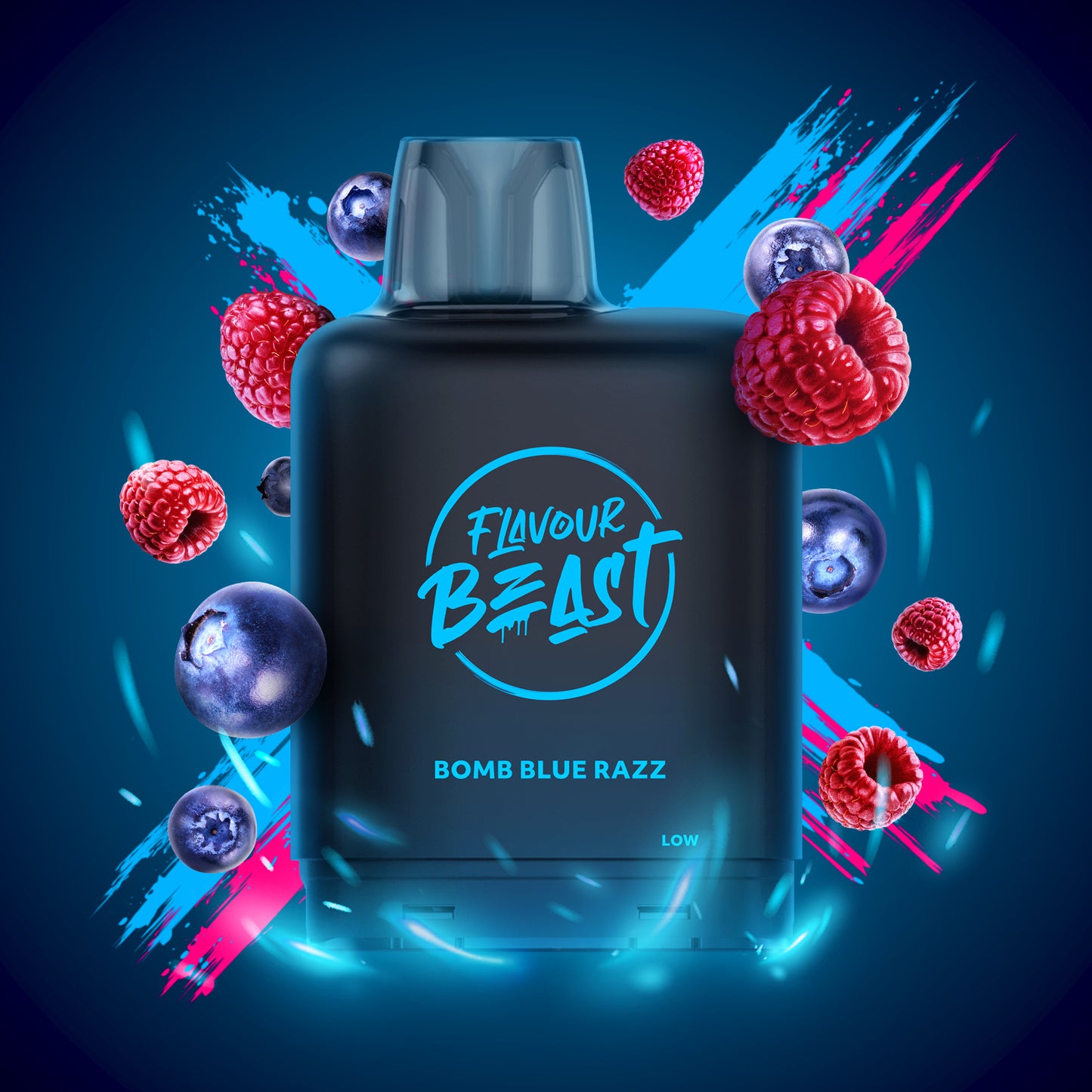 Level X Flavour Beast Boost G2 Pod 20mL Bomb Blue Razz 25000 Puffs 20mg