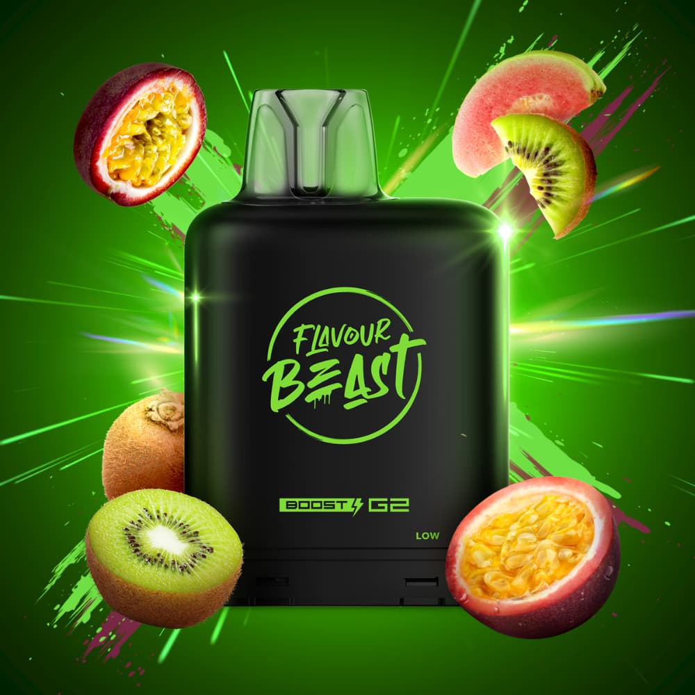 Level X G2 Boost Flavour Beast 20mL Kewl Kiwi Passionfruit 25000 Puffs 20mg