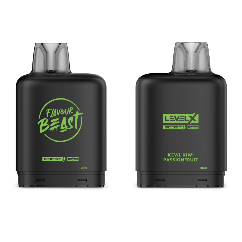 Level X G2 Boost Flavour Beast 20mL Kewl Kiwi Passionfruit 25000 Puffs 20mg