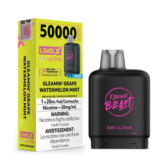Level X Flavour Beast G2 Ultra - Gleamin' Grape Watermelon Mint