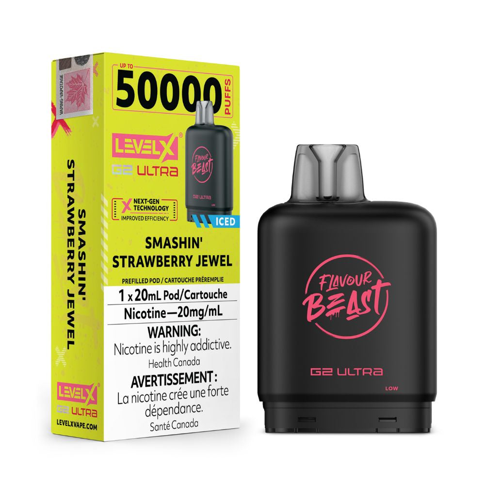 Flavour Beast Level X G2 Ultra - Smashin' Strawberry Jewel