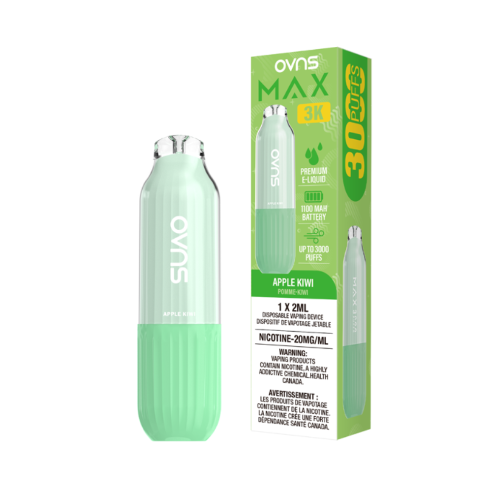 OVNS Max 3K Disposable Vape: Apple Kiwi (2mL)