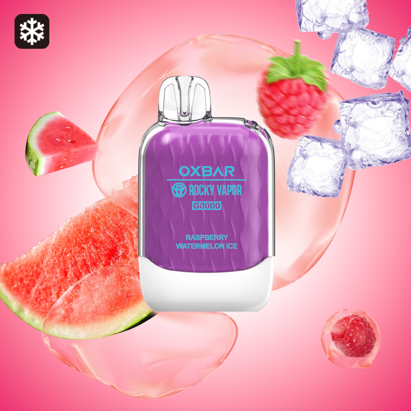 Rocky Vapor Oxbar - Raspberry Watermelon Ice