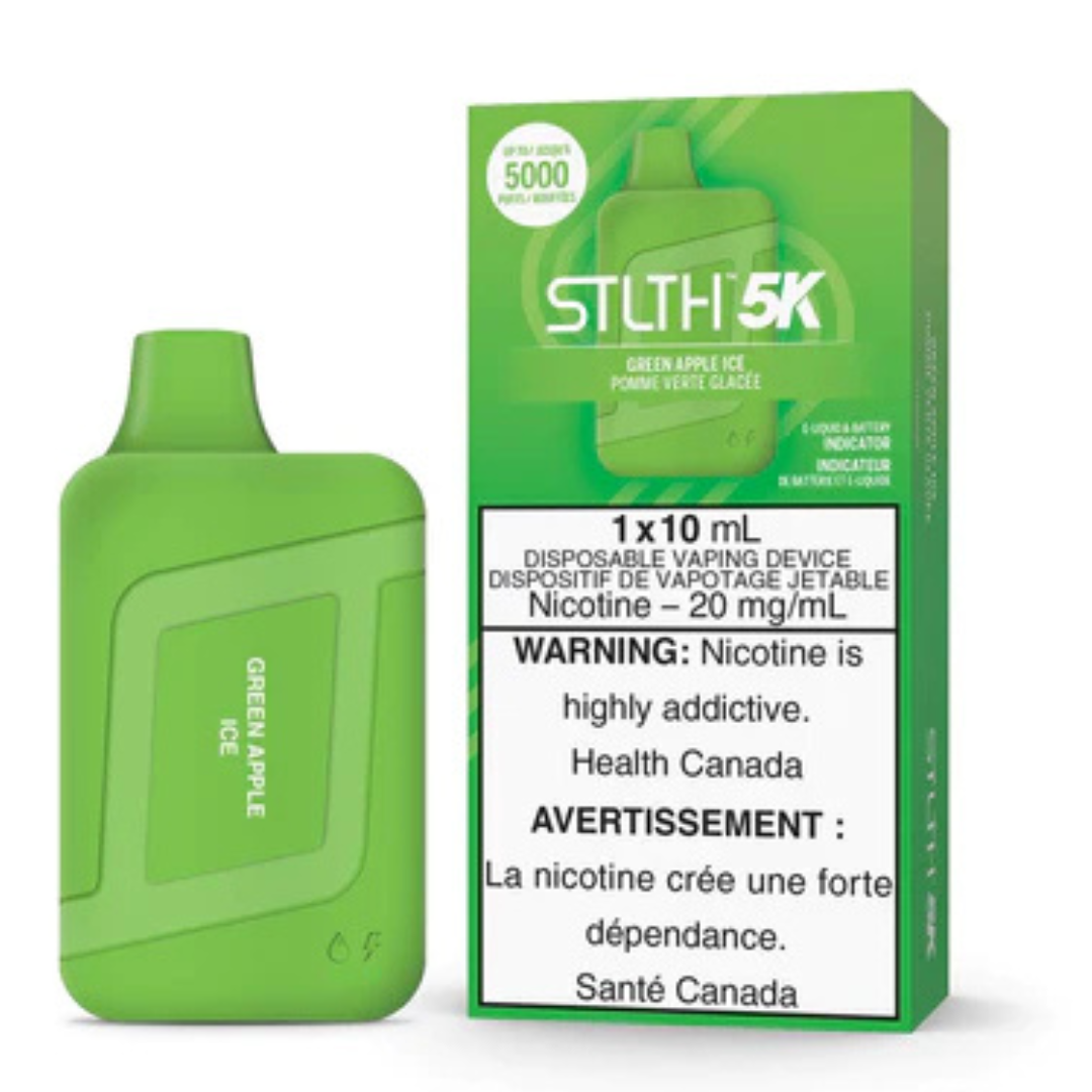 STLTH 5K Green Apple Ice 10mL 5000 Puffs 20mg