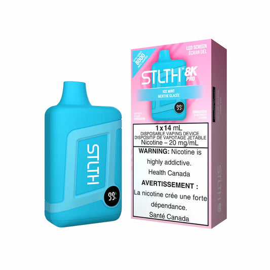 STLTH 8K Pro Disposable Ice Mint 14mL 8000 Puffs 20mg