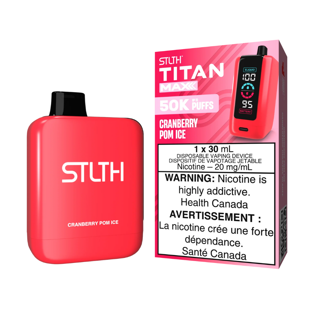 STLTH Titan Max Disposable Vape - Cranberry Pom Ice