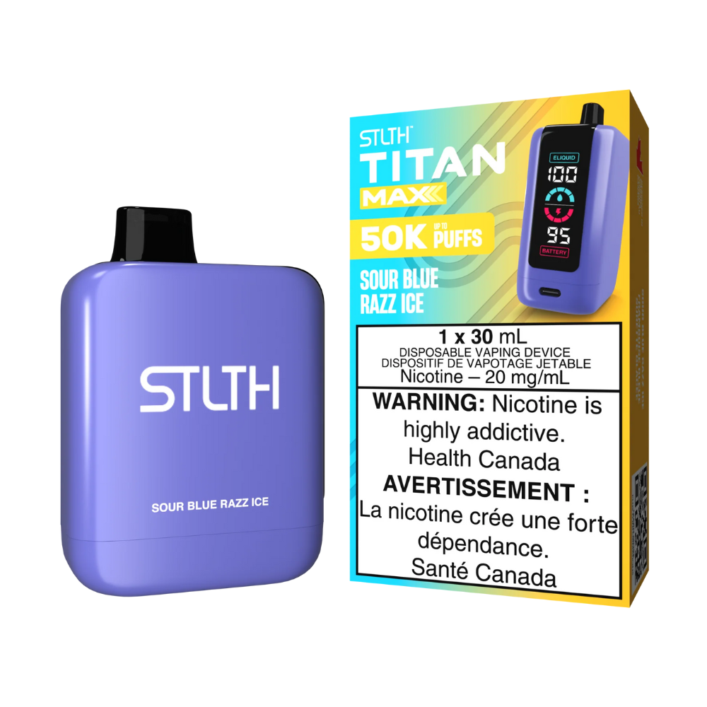 STLTH Titan Max Disposable Vape - Sour Blue Razz Ice