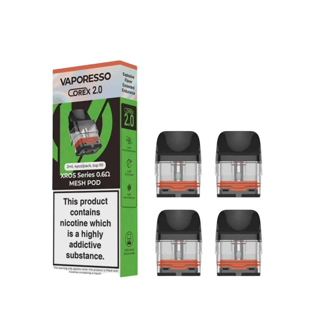 VAPORESSO COREX 2.0 XROS SERIES 0.6Ω MESH POD (4 Pack)