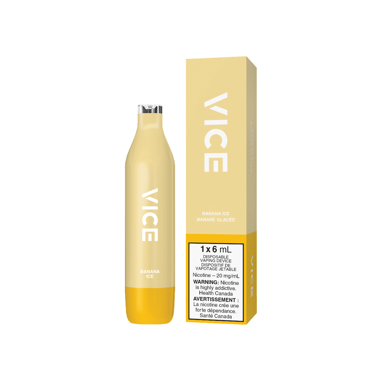 VICE Banana Ice 2500 Puffs Disposable Vape 20mg 6mL