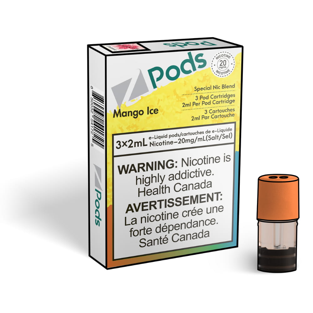 Z PODS Mango Ice 3 x 2mL Pods 400 Puffs
