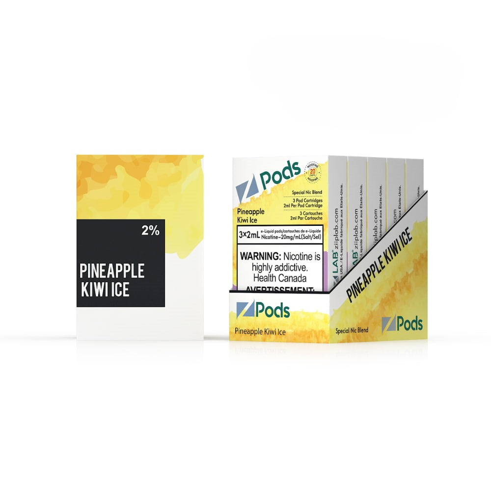 Pineapple Kiwi Ice 3 x 2mL Pods 400 Puffs