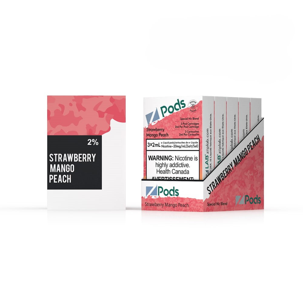 Strawberry Mango Peach 3 x 2mL Pods 400 Puffs