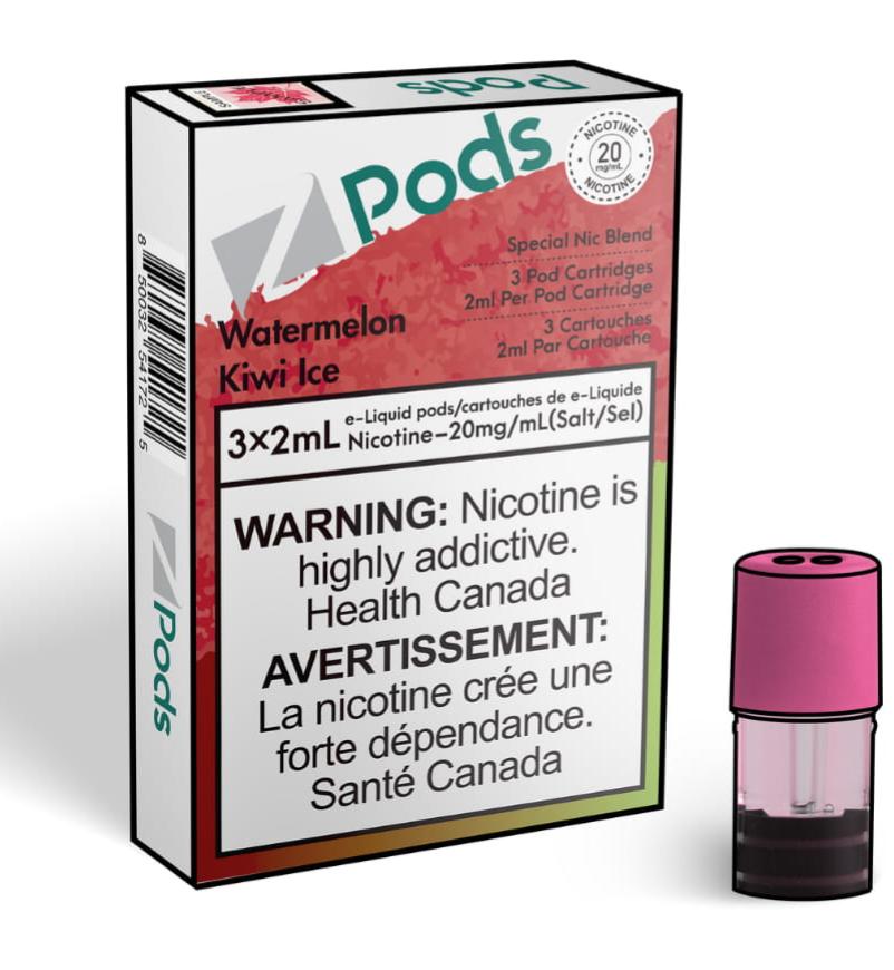 Watermelon Kiwi Ice 3 x 2mL Pods 400 Puffs