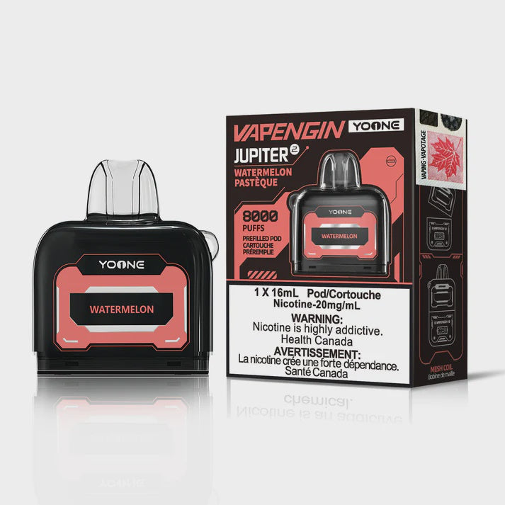 Yoone Vapengin Refill Pods Watermelon16mL 20mg 8000 Puffs