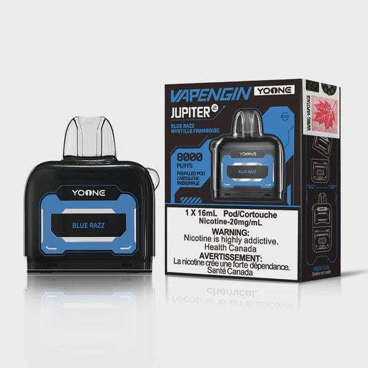 Yoone Vapengin Refill Pods Blue Razz 16mL 20mg 8000 Puffs