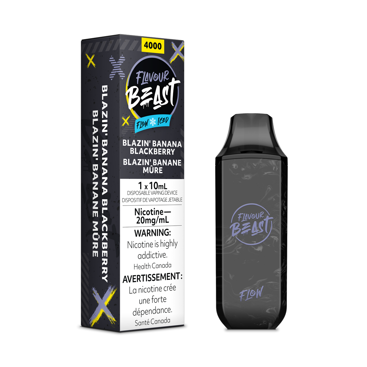 Flavour Beast Flow - Blazin Banana Blackberry Iced