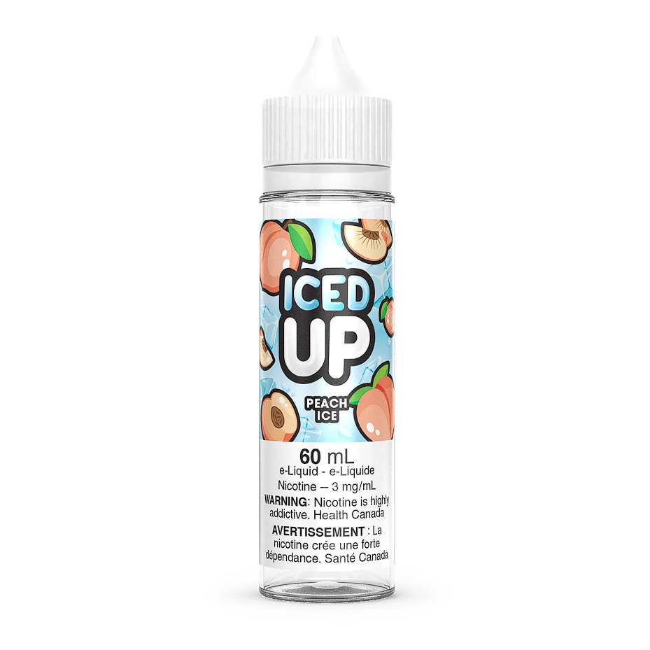 Iced Up Peach Ice E-Liquid 60mL Nic Free