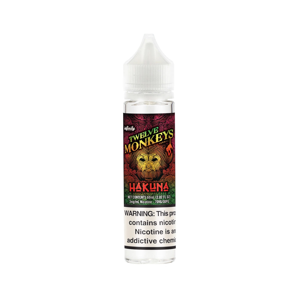 Twelve Monkeys Hakuna E-Liquid 60mL 3 mg