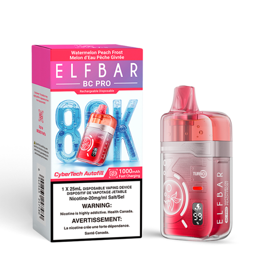 Elf Bar BC Pro 80K Disposable Vape - Watermelon Peach Frost