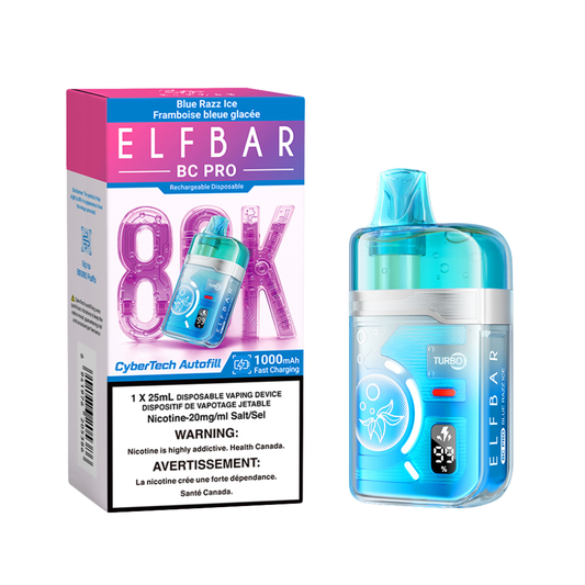 Elf Bar BC Pro 80K Disposable Vape - Blue Razz Ice