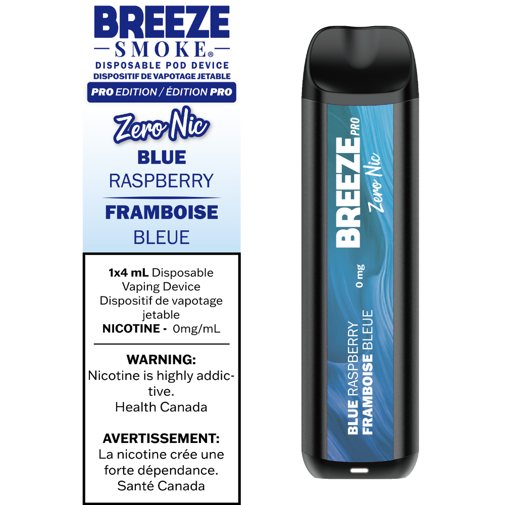 Fre Blue Raspberry Breeze Pro Nicotine Free - Blue Raspberry – Puff Vapes Online