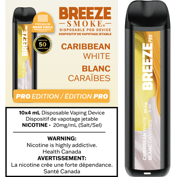 Breeze Pro S50 - Caribbean White Puff Vapes Online Breeze Pro S50 - Caribbean White Puff Vapes Online