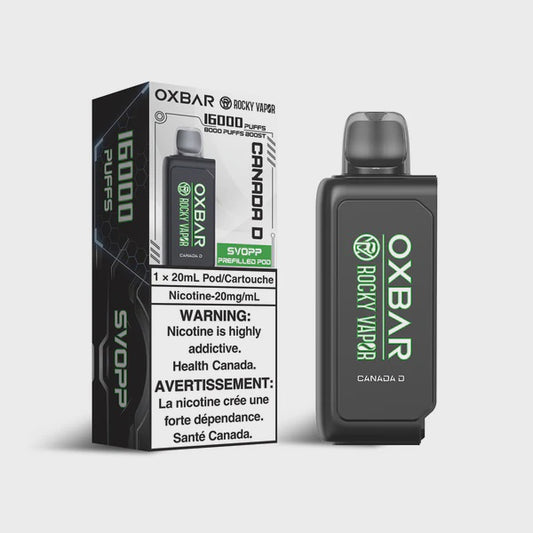 Oxbar Svopp 20mL Canada D Boost 16000 puffs Pod 20mg