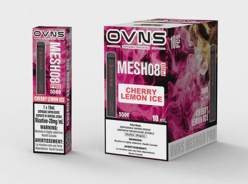 OVNS MESH08 PRO Cherry Lemon Ice 10mL 20mg 5500 Puffs