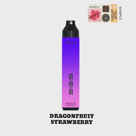 Icon Bar 2mL Dragon Fruit Strawberry Ice 2000 Puffs 20mg