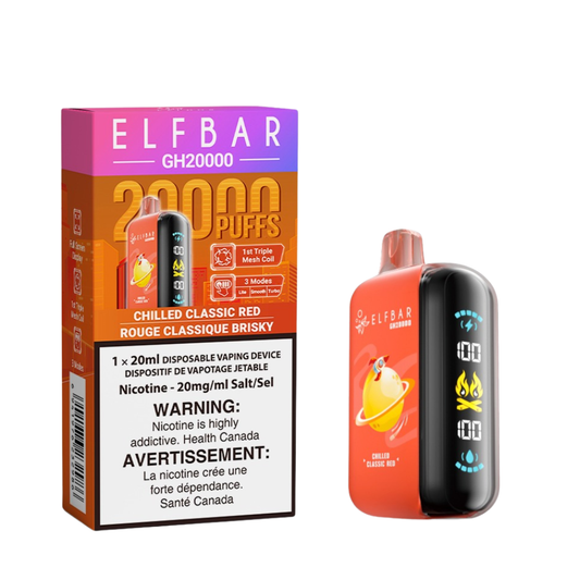 Elf Bar GH20000 Chilled Classic Red 20mL 20000 Puffs 20mg